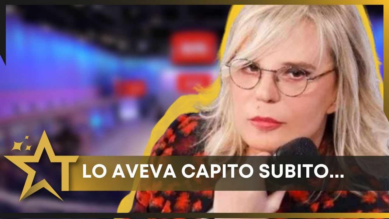 maria de filippi reazione