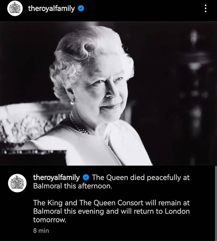 regina elisabetta morta
