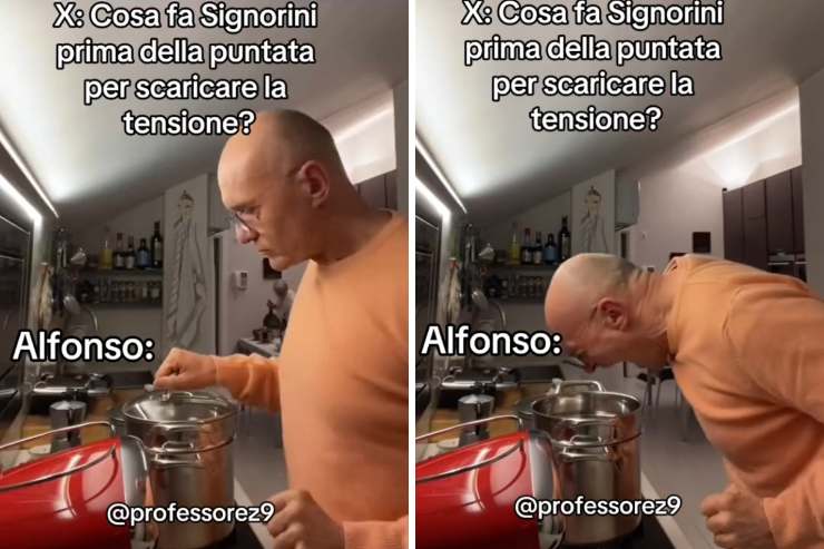 Alfonso Signorini ed il gesto prima della diretta