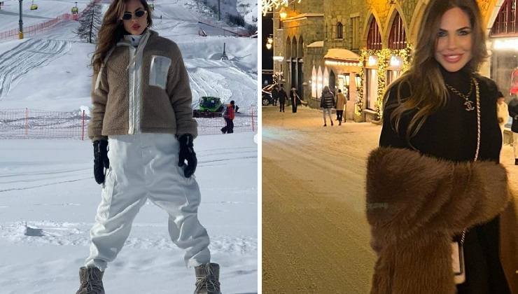 Ilary Blasi outfit da neve